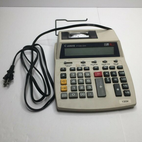 Canon P100-DH 12-Digit Display Printing Calculator Extra Paper Rolls - Picture 4 of 8